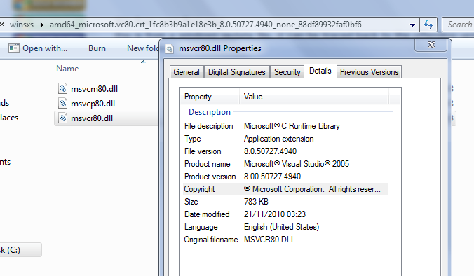 Constant Explorer/thumbnail crash. MSVCR80.dll culprit? How to fix?-msvcr80.png