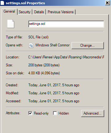 Changing a file to read-only does not remain read-only-ss3-before-reboot.png