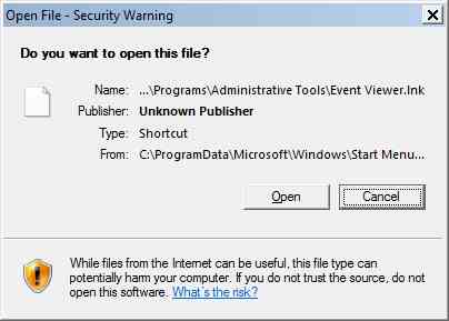 Receiving Open File Security Warning on Admin '.msc' Console Files?!-openfilesecuritywarning_eventviewer.jpg