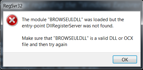 Windows Explorer Address Bar disappearing-regsvr32-error.png
