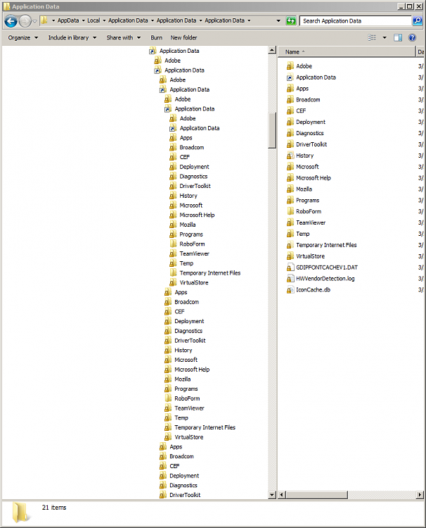 Dozens Of Application Data Folders Nested Embedded Windows 10 Forums Dozens Of Application Data Folders Nested Embedded Windows 10 Forums