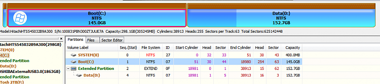 Hard drive partitions show as unformatted but Windows 7 works properly-dg.png