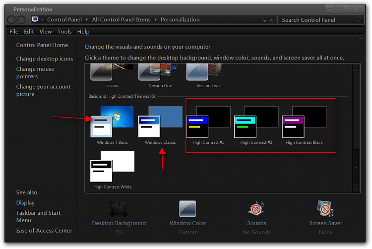 Black Background-GoogleChrome,ControlPanel, Mozilla Thunderbird-personalization2.png