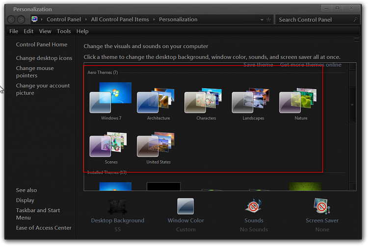 Black Background-GoogleChrome,ControlPanel, Mozilla Thunderbird-personalization.png