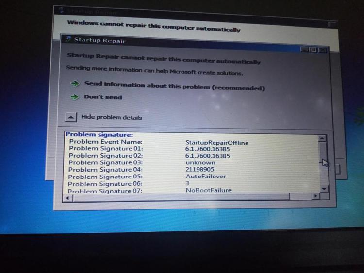 Windows 7 crashes during Boot up. Can't Safe Mode, Restore or Repair-img_20191017_114335.jpg