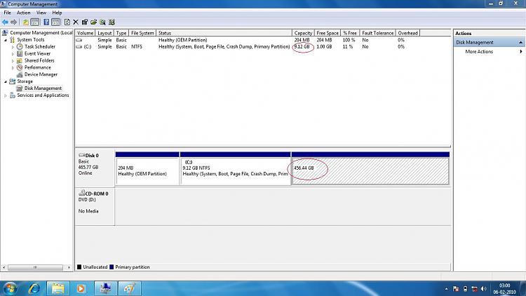 Not able to access rest of 450GB hard drive space-problem1.jpg