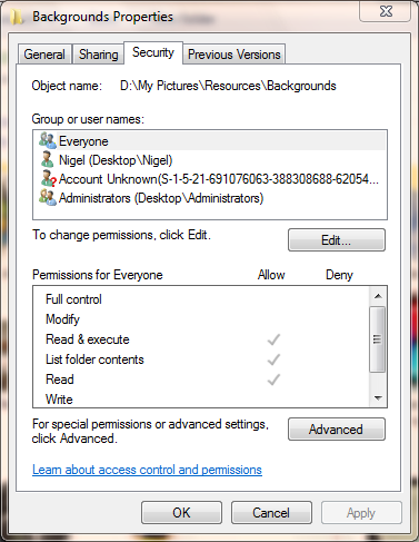 How to hide folders from other user accounts?-permissions-data.png