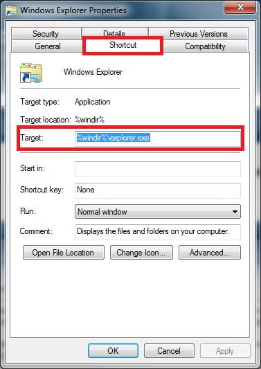 Lost the Link to Windows Explorer!-winexprops.png