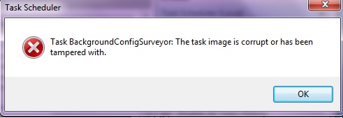 task backgroundconfigsurveyor:The task image is corrupt-task.jpg