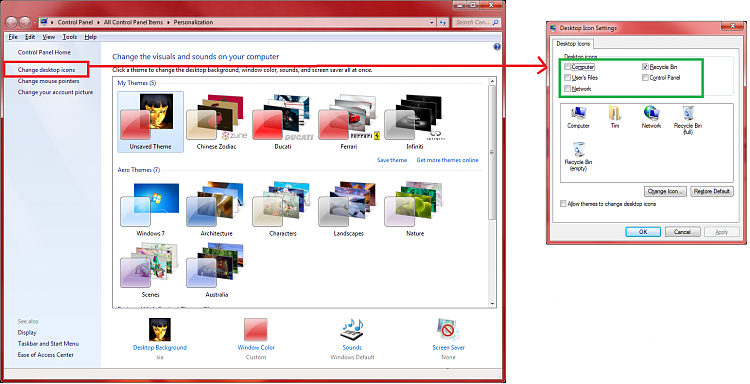 Disappearing Icons Vista Desktop