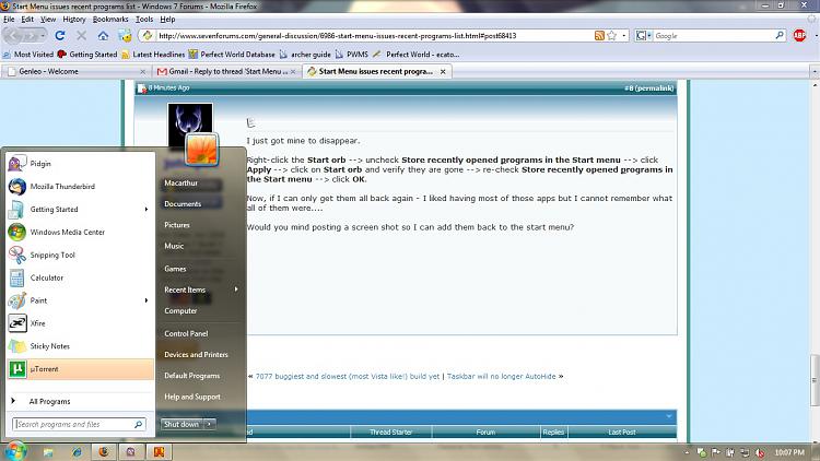 Start Menu issues recent programs list-meh.jpg