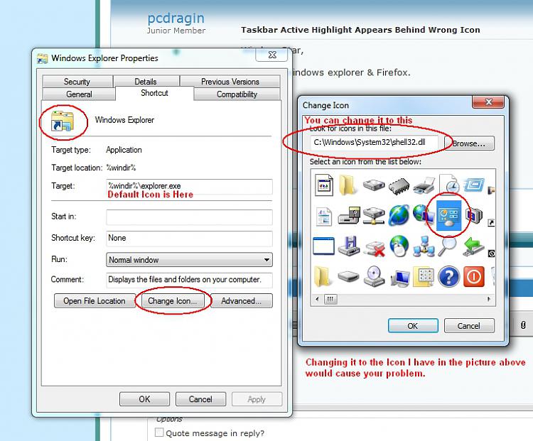 Taskbar Active Highlight Appears Behind Wrong Icon-windowsexplorericon2.jpg