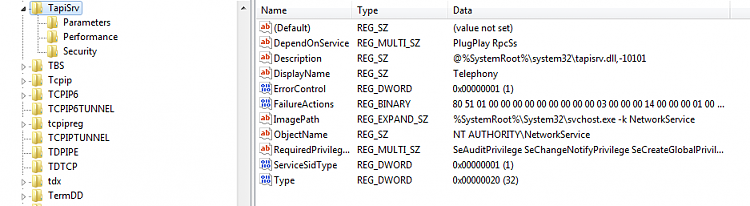 Telephony Services not available under services.msc list-tapisrv_regedit_snapshot.png