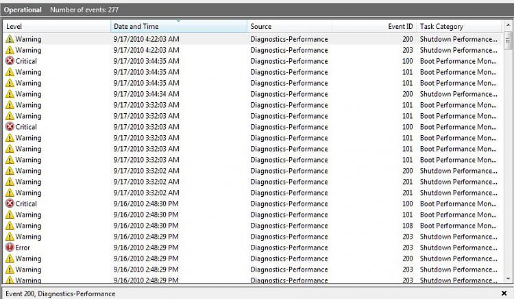 My result in the &quot; event viewer &quot; ... and theme problem-screenshot_1.jpg
