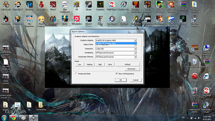 Graphics Card in Device Manager showing with Caution? ! in a triangle-skyrim.png