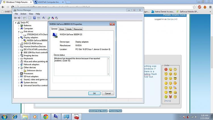 In need of desparate help with Nvidia Geforce 9800m gs and win 7 Ult-issue.jpg
