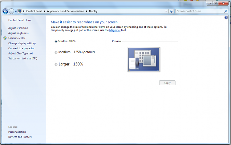 How to change default zoom in Display  Windows 7 Help Forums