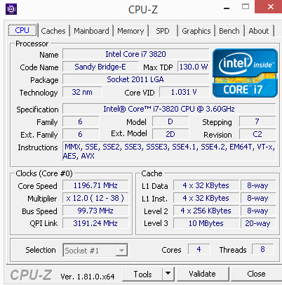 I7 3820 online gtx 1070