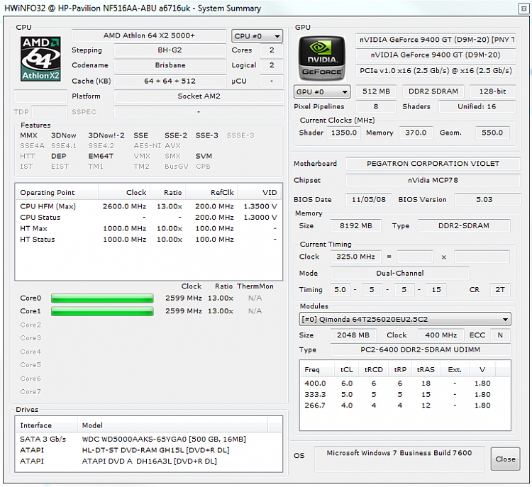 NVIDIA GeForce 9400 GT &amp; Desktop Performance 4.8...?-pc-stats.png