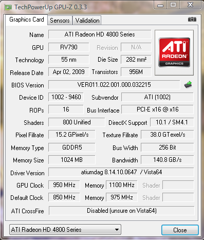 Sapphire Radeon HD 4890 not supported?-hd4890.png