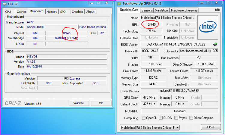 Intel R 4 Series Internal Chipset   Windows 7 -  6