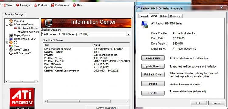 Ati catalyst control center windows 7 on sale