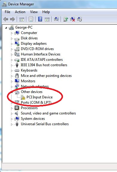Other devices; PCI Input Device. No driver in Win 7-capture.jpg