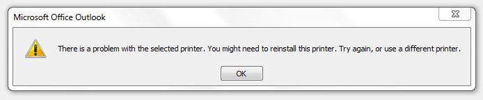 My HP3050 is refusing to print emails from Outlook 2007 - What's going-printer-problem1.jpg
