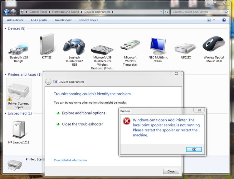 Printer Services Haywire &amp; "Add Printer" Broken - Windows ...