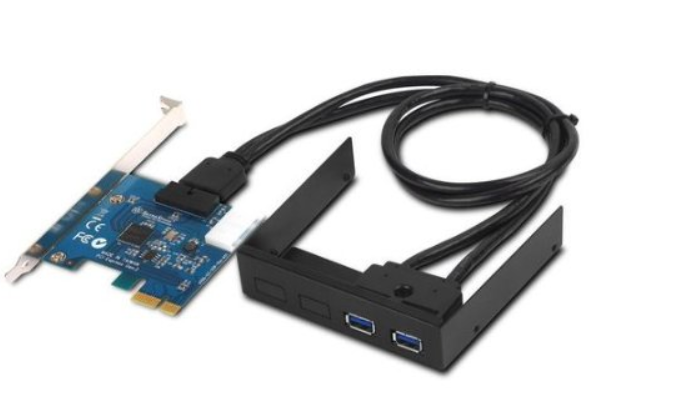 USB 3.0 PCIe card with 9-Pin USB header-front-port.png