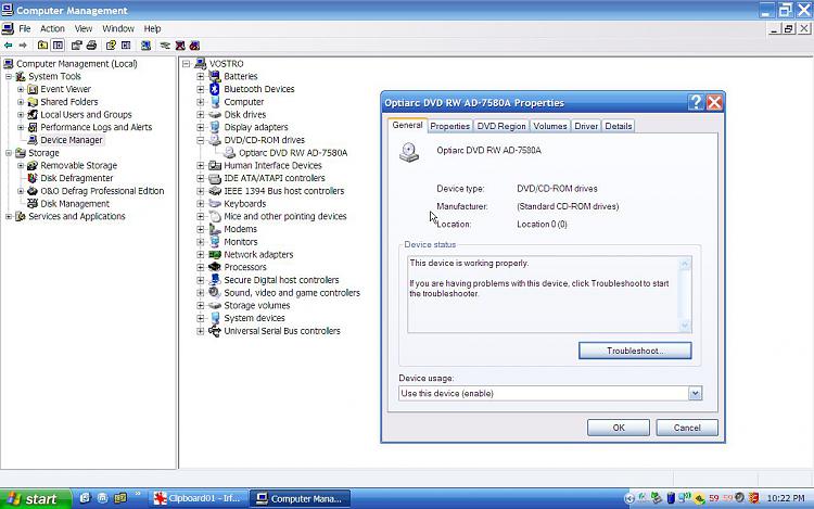 Dell Vostro 1400 laptop internal DVD writer not reading/writing DVDs..-optiarc.jpg