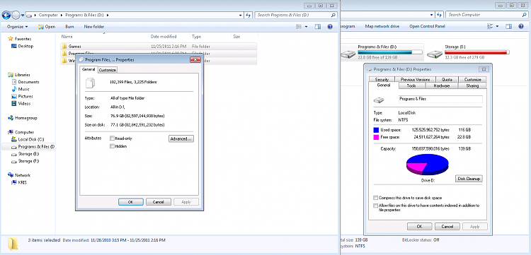 My Hard Drive has 44 gbs used up BUT hidden.....Images help please-wtf.png