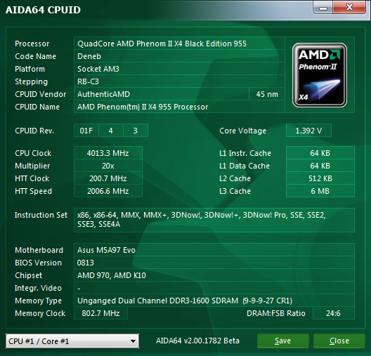 AMD Phenom II X4 955 Black Edition compatibility with Corsair XMS3-cpuid.png