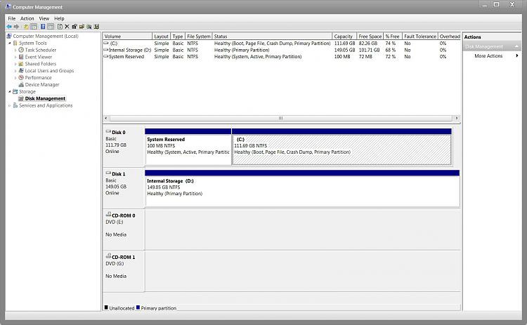 Laptop was working ok, few days later it started beeping on start up-disk-management.jpg