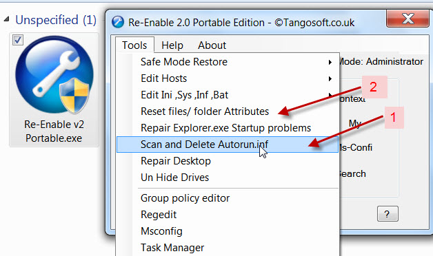 WD external not showing any files or folders, Sure it has stuff on it-re-enable.jpg
