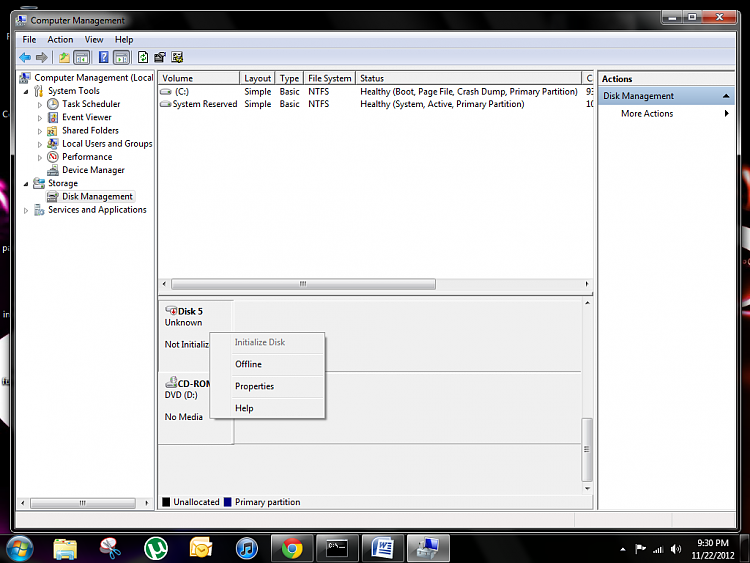 WD 1TB Ext HDD will not initialize - Incorrect Function-greyed-out.png