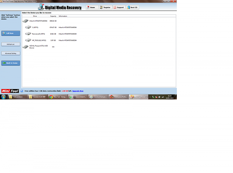 WD USB hard drive showing as local disk-minitool-digital-media-recovery.png