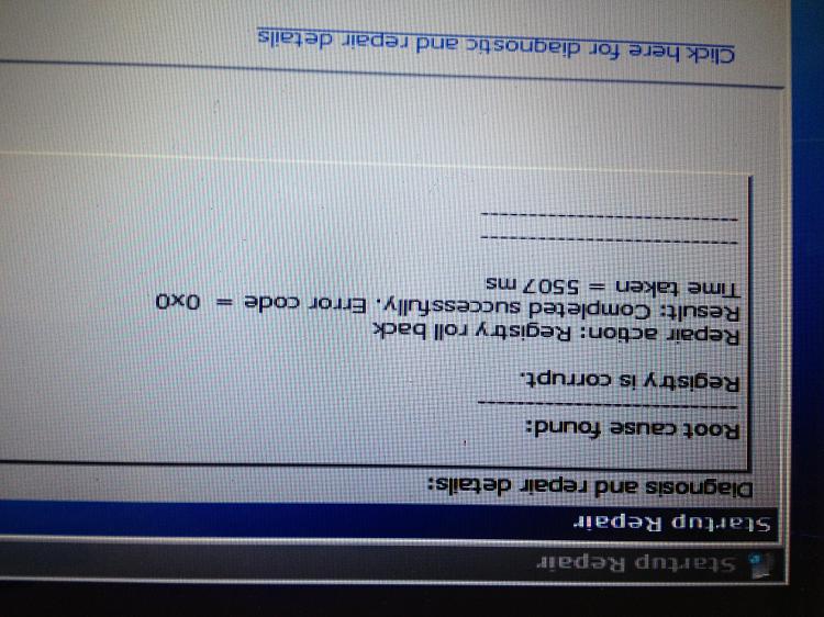 Windows 7 Start Up Repair Say's &quot;System Volume Is Corrupt&quot;-img_2099.jpg