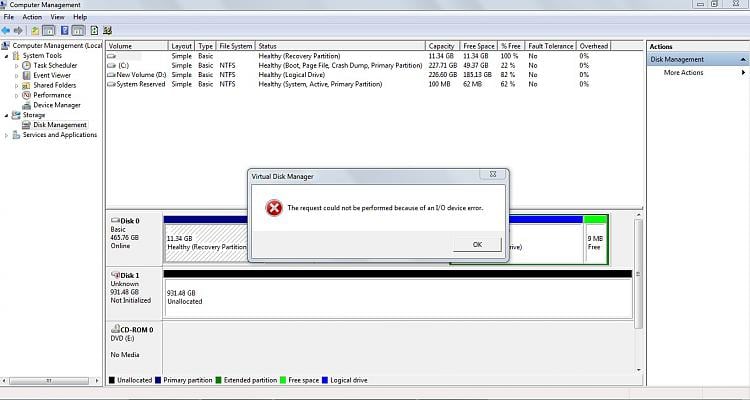Image result for disk initialize error