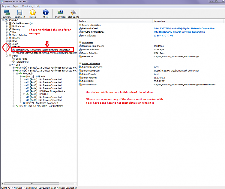 USB ports not working for iPhone or Wifi but work for KB and mouse-hw-info-network.png