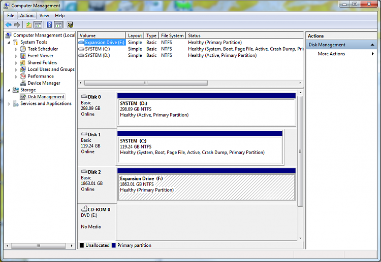 Seagate 2TB external drive - cannot find any partitions-disk-management-20140810.png