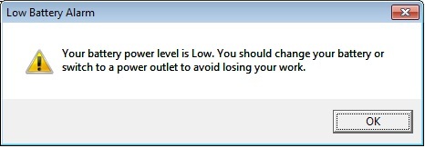False &quot;Low Battery Alarm&quot; with after-market battery - Dell Studio-low-battery-alarm.jpg