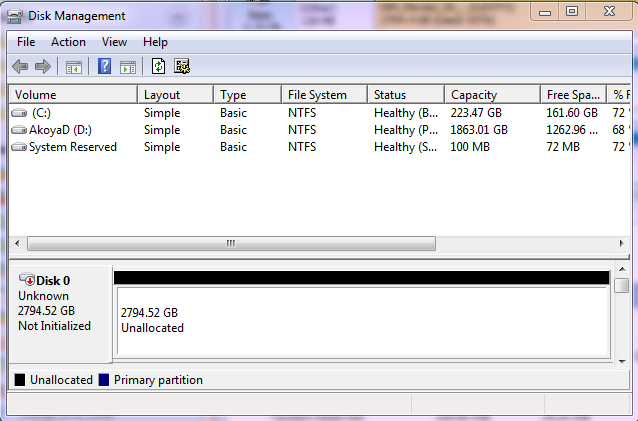 Unallocated drive, partition recovered but not recognized-diskmanagement20141209.png