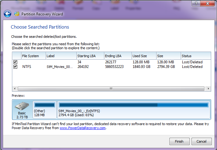 Unallocated drive, partition recovered but not recognized-partitionrecoverywizard20141209.png