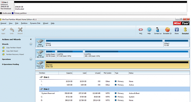 Seagate 500GB HD showing 2TB, Unknown, Unallocated, Read Only Bad disk-untitled.png