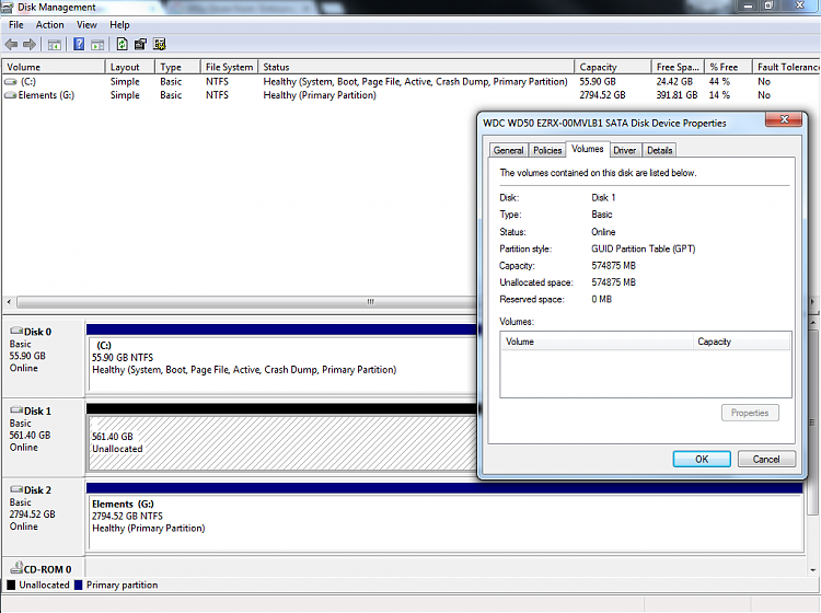 New 5TB WD Green EZRX HDD only showing 561GB capacity-capture.png