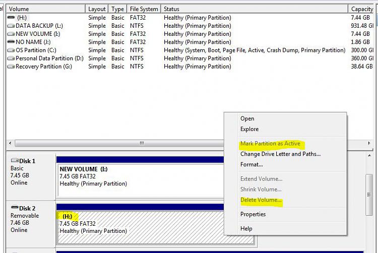 USB Flash Drive is identified as a Hard Disk Drive-other-flash-drive-listed-under-removable-storage-delete-option-mark-partition-.jpg