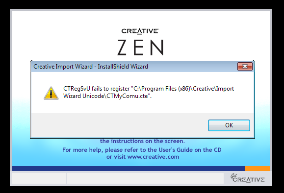 Creative Zen Micro Photo mp3 player-zen-install-fail.png
