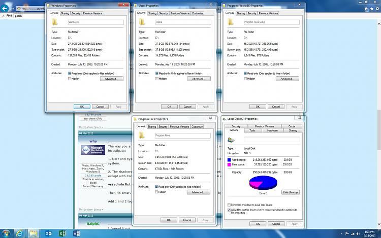 Missing hard drive space after upgrading to Windows 7-current-space.jpg