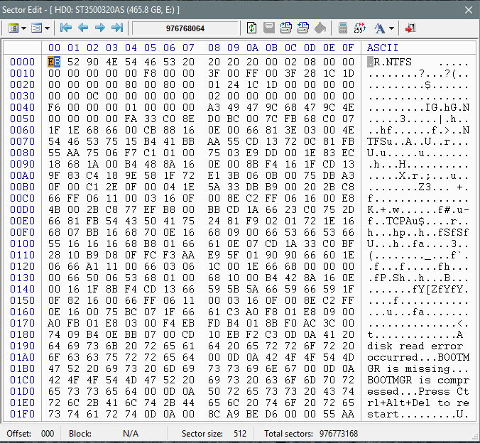 Corrupted disk structure, tried repair, only found one partition.-second-sector.png